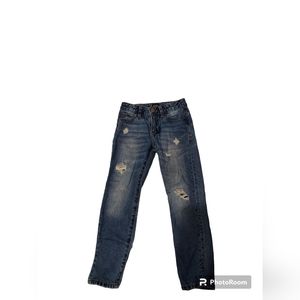 GAP Denim Regular Girlfriend Ripped Distressed Jeans Girls Size 5 Denim